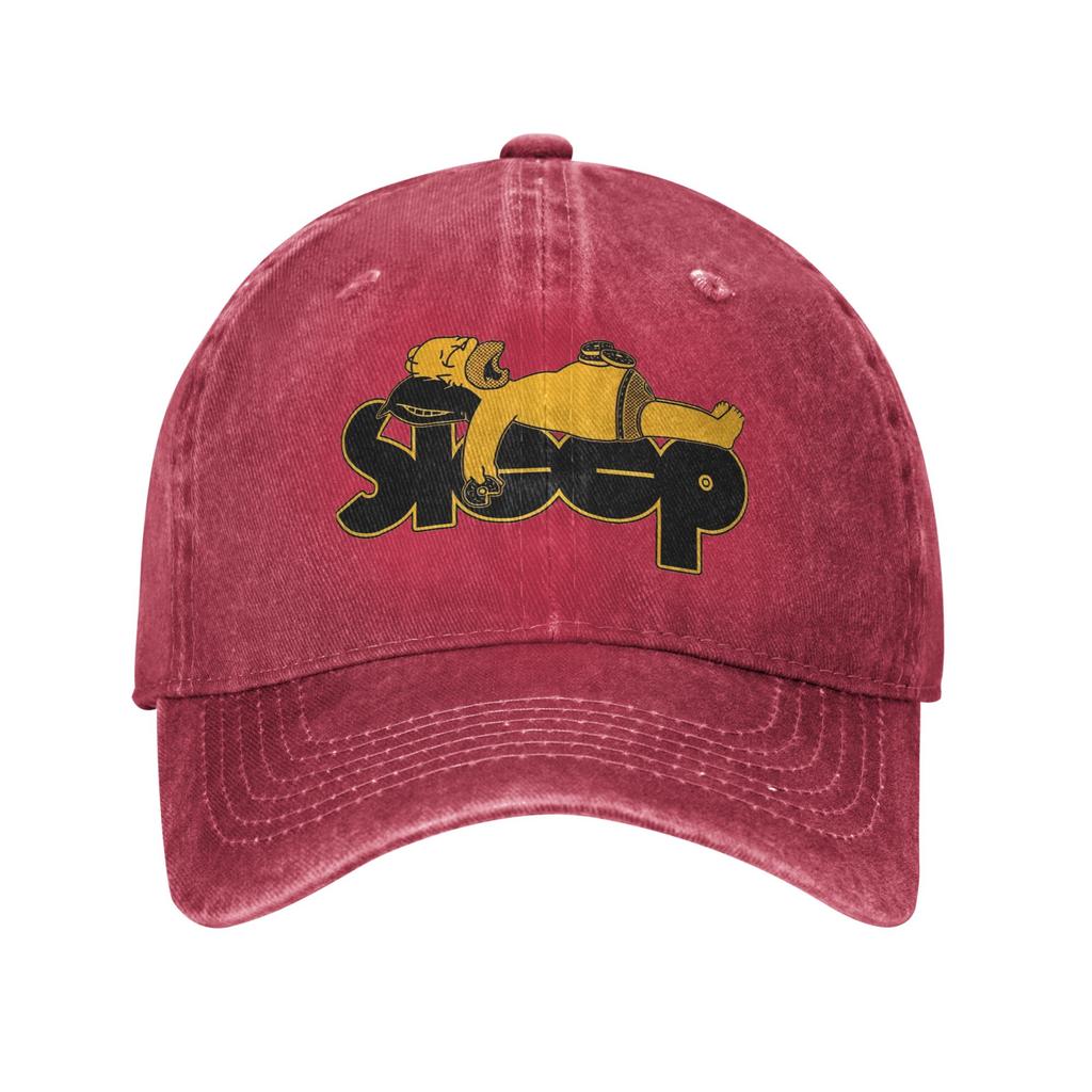 Sleeping The Ssimpsons Cartoon Sun Baseball Cap Yk Funny Couple Women Washed Trucker Hat Print Tennis Skate Baseball Caps Gift