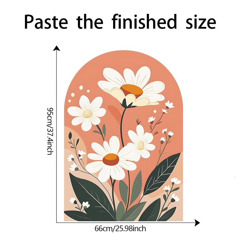 

Fun-L095 окрашенные свежие зеленые растения цветы арка спальня крыльцо фон ландшафтный дизайн декоративная настенная наклейка 33*95cm*2pcs/fun-L095 белый