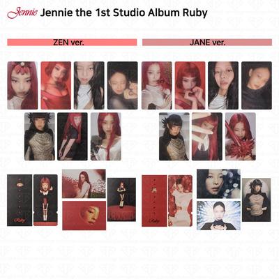 Jennie The 1st Studio Album Ruby Oficjalna kartka pocztowa Plakat Bilet KPOP