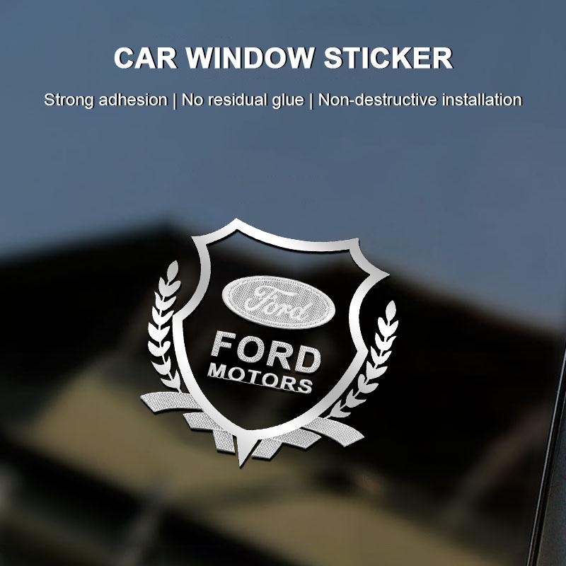 1Pcs Car Body 3D Stickers Wheat Ears Styling Emblem Auto Decoration For Ford Focus Mk2 Mk3 Fiesta Fusion Ranger Mondeo S-MAX Kuga