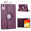 Applicable To Redmi Pad SE 11 Inch Flat Leather Case Pad2 Solid Color All-inclusive Rotating Lychee Pattern Bracket Anti-drop Shell