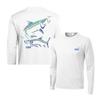 Mens Quick-Dry UV Protection Fishing T-Shirt Long Sleeve Round Neck Summer Outdoor Angling Sports