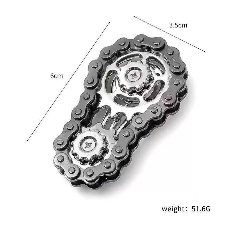 Cross-border Decompression Finger Sprocket Spinner Gear Metal Toy