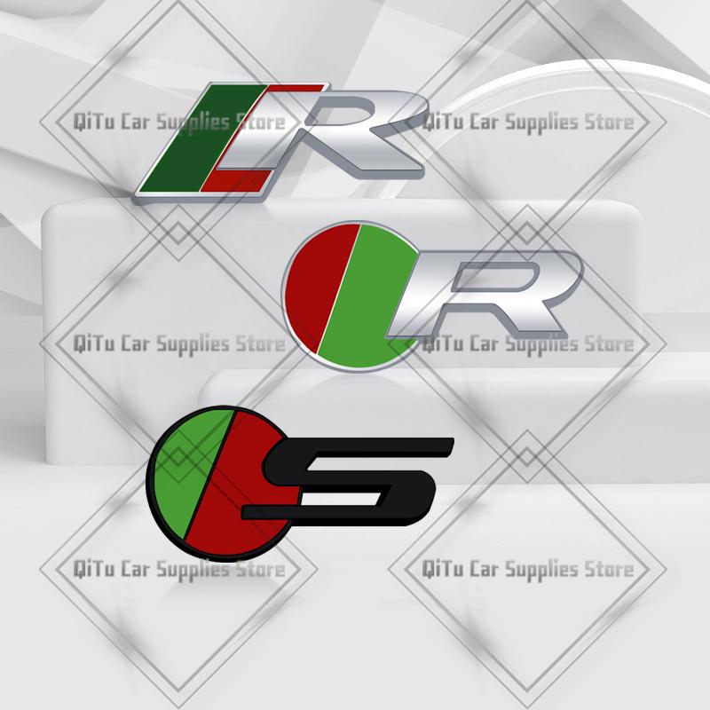 Zinc Alloy S R Sport Badge Car Body Trunk Emblem 3D Grille Sticker For F-Type F-Pace S-Type XFR XE XF XJ XK XJR XFR XEL XJS XJ6