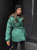 2024 Women's Winter Slimming Lapel Cotton Jacket - Thickened Solid Color Outerwear
