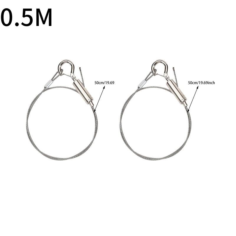 Adjustable Automatic Wire Rope Spring Hook Clothesline Picture Hanging Solution System Suspension Code Stainless Steel Cable