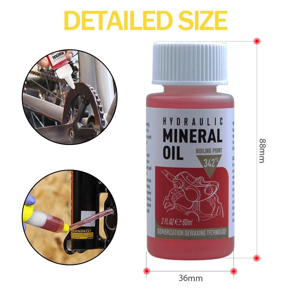Bike Mineral Oil Injector Tool Brake Fluid Filler Oil Bleeder Hydraulic Disc Brake Maintenance Syringe Kit or1 bottle of oil
