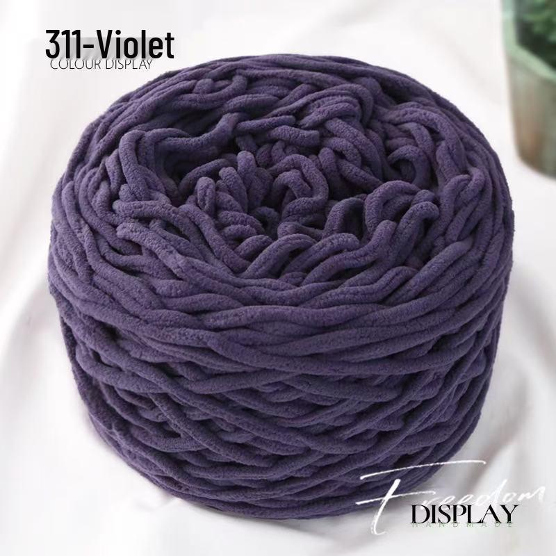 New 3.8 Liang Colored Ice Yarn: Thick Single-Strand for Crochet - Ideal for Shoes, Slippers, Scarves, and Seat Cushions.