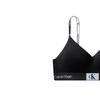Calvin Klein Color Block Comfortable Letter Logo Jacquard Bra And Mid-Rise Underwear Set Women Underwear Black QF7218-001+QF7222-004