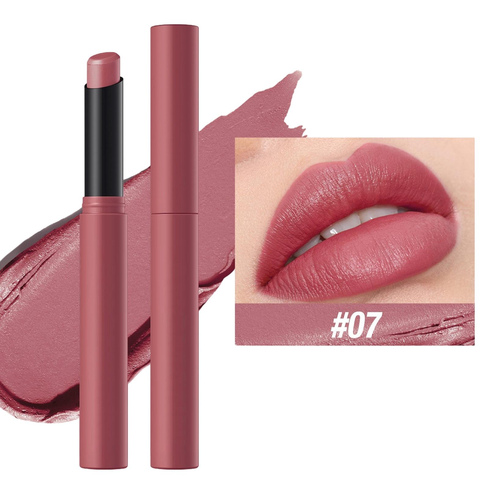 

Оксамитова помада нюдова м яка темна високопігментована довгостійка водостійка бальзам для губ косметика для краси подарунок. One Size