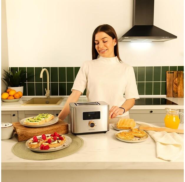 Тостер Cecotec 04843 Touch & Toast Double
