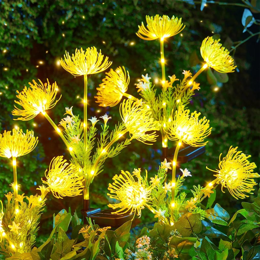 Solar Flower Lights Outdoor IP65 Waterproof Garden Lights for Pathway Yard Lawn Backyard Home Decoration Solar Landscape Lamp
