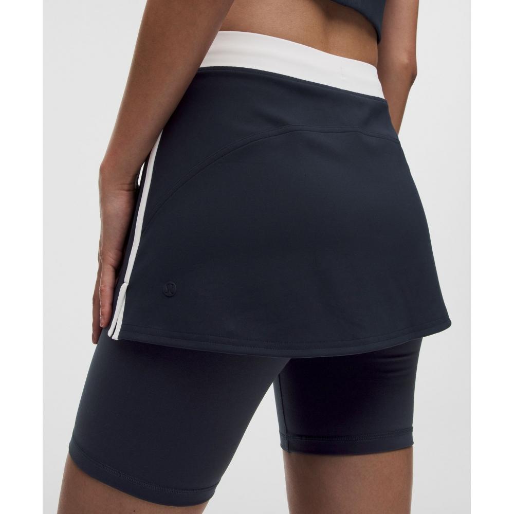 Lullulemon Everlux™ Colorblock Layered Skirt Trnv Wht