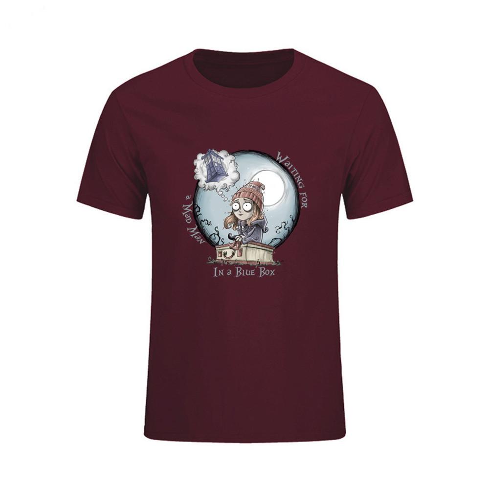 Homme Short Sleeve Tops Tee Shirts The Girl Who Waited Dr Who Men S