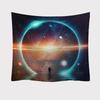 1pc,Galaxy Printed Wall Hanging Tapestry Hippie Retro Home Decor Beach Mat