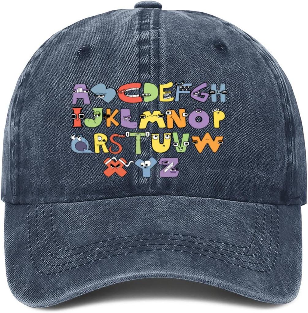 Baseball Cap,Funny Lore Alphabet A to Z Letter Hi Dad Hat Gifts for Men Women
