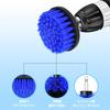 Drill Brush Attachment Set Electric Drill Brush Cleaning Hexagonal Shaft 5 Piece Set Blue Drill Brush Cleaning Multipurpose Cleaning Brush Set for