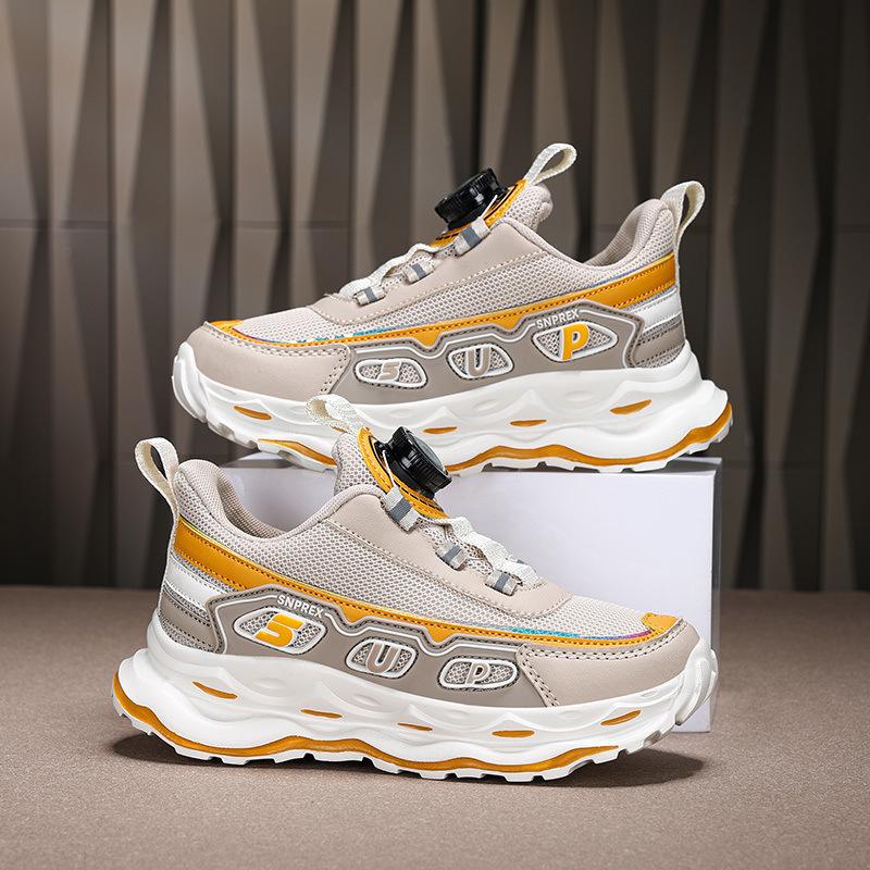 

Boys shoes new spring and autumn mesh breathable medium and large children soft sole lightweight deodorant boys sports 39 inner length 25.1cm