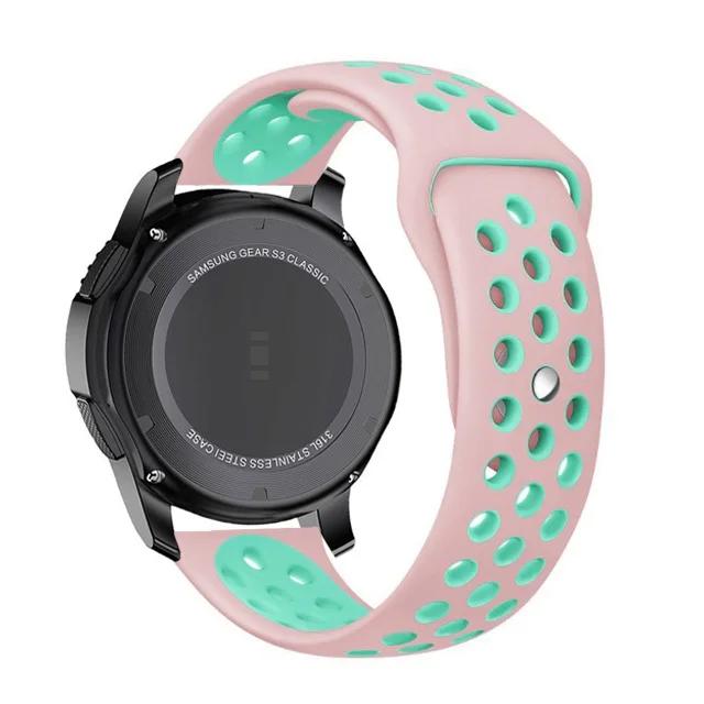 20mm 22mm Silicone Strap for Samsung Galaxy Watch 7 6 5 4 Classic 5pro/Gear S3 Bracelet for Huawei Watch 4/3/GT5 4 2e 46mm Band