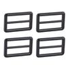 10 Stück Tri-Glide Schnallen 4,8x3cm Legierung Befestigungsschieber für Gürtel Taschen Gurtband Riemen DIY Basteln Schwarz