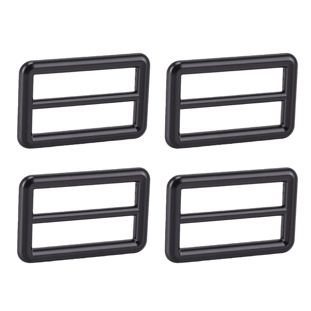 10 Stück Tri-Glide Schnallen 4,8x3cm Legierung Befestigungsschieber für Gürtel Taschen Gurtband Riemen DIY Basteln Schwarz