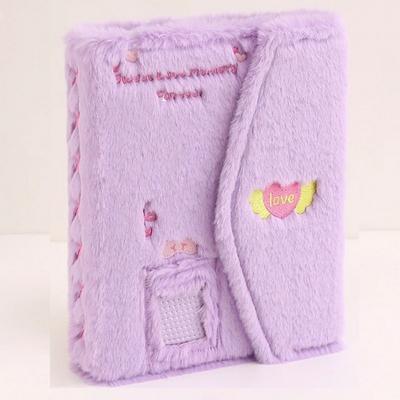 Songheung 6-ring Photobinder + A5 4-column Double-sided Insert, 30-sheet Photo Album Diary, Purple, 1 Piece