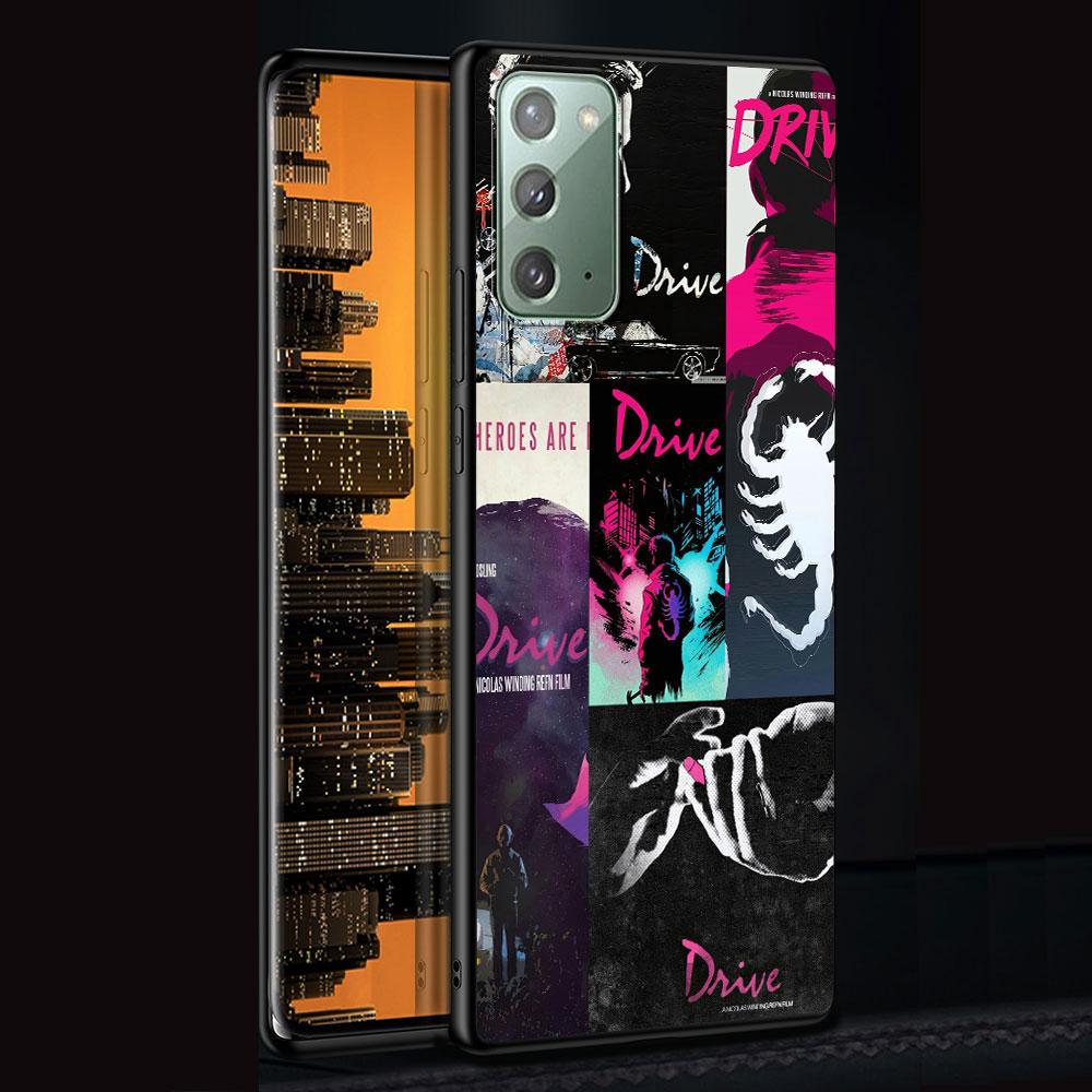 Movie Drive Ryan Gosling Art Case for Samsung Galaxy Note 20 Ultra 8 10 Lite 9 TPU Phone Cover Note 10 Plus Black Soft Shell