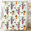 Creative Koala Tree Print Shower Curtain for Home Decor Bathroom Decorations White Waterproof Fabric 180x259cm (6ft x 8ft)