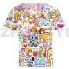 3D print men women T-shirt Kids Box game Cartoon Short Sleeve Summer Tee tops Boys Girls Casual t-shirt Tops