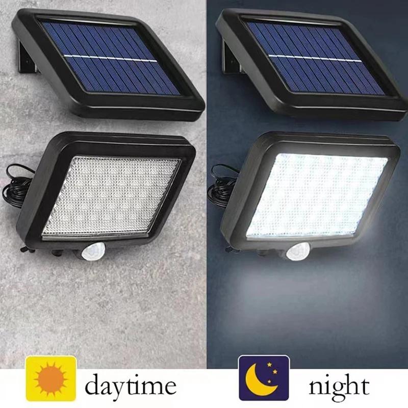 56LED Super Bright Durable Solar Powered Lamp Outdoor IP65 Waterproof Emergency Wall Lights Garden Porch Decoration Street Lamp