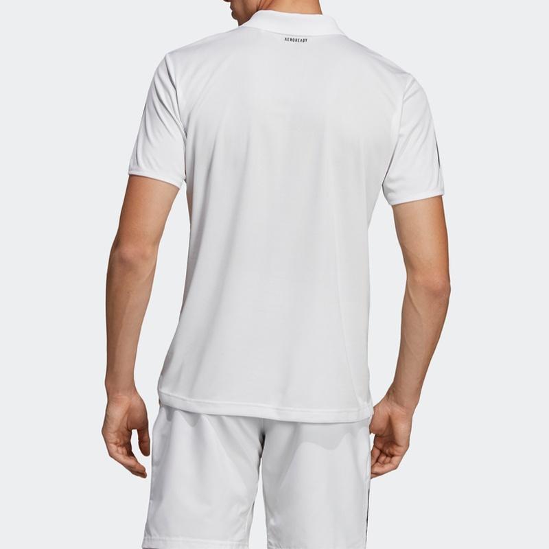 adidas Club 3STR Polo Tennis Sports Polo Shirt White Men's DU0849