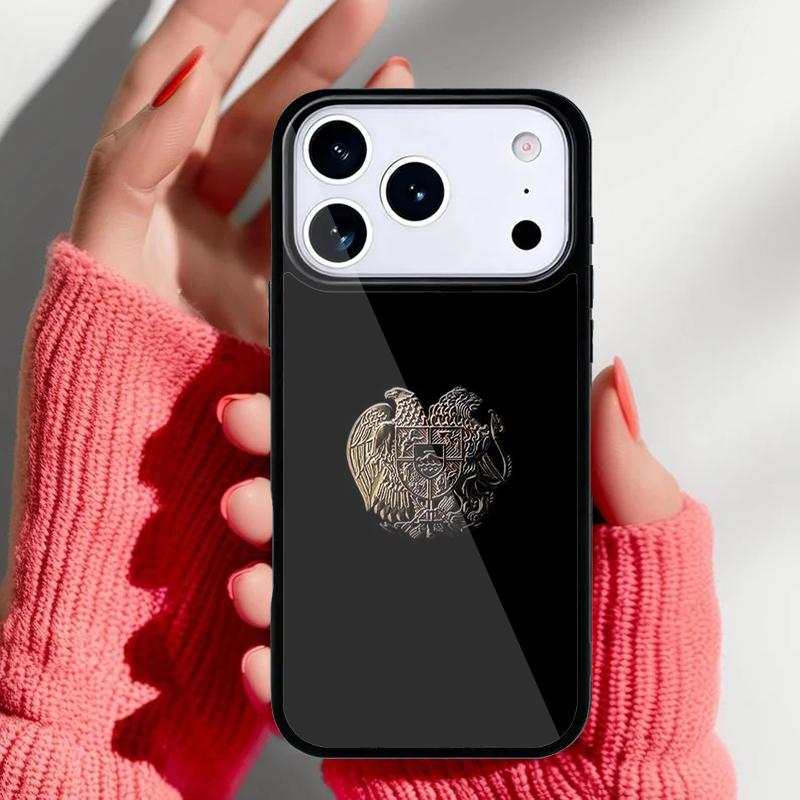 Armenisches Wappen Flagge Handyhülle für iPhone 17 16 15 14 13 Pro Max Rückabdeckung für 12 11 Pro Hülle