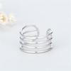 Latest Creative Temperament Multi Layer Sterling Color Jewelry Line Popular Fine Women Present Present Opening Rings Sr490Fashion Jewelry