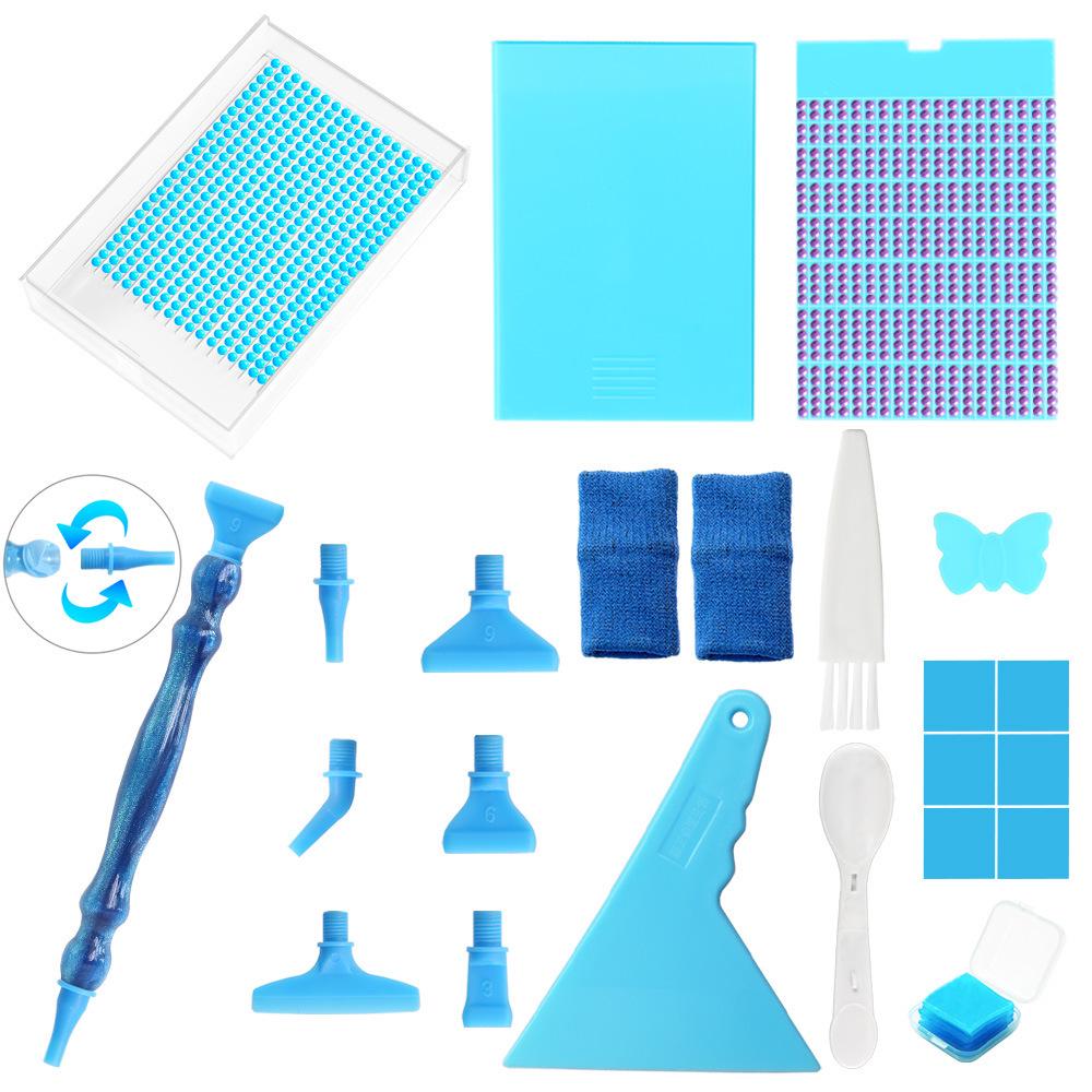 Multifunctional Diamond Painting Flip Tray & Funnel Set – DIY Embroidery Tool
