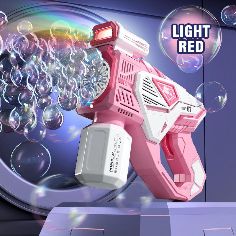Electric Space Soap Bubble Gun Automatic Bubble Machine Maker Lights Astronaut Outdoor Games Park Toys For Kids Children's Gift