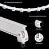 New Curtain Rail White Modern Style Visible Track Nano Silencer Curtains Accessories Plastic Bendable Curtain Track 5M