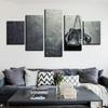 5Pcs Hanging Boxing Gloves Modern Decor Canvas Wall Art HD Print Paintings Home Decor No Framed Abstract Pictures