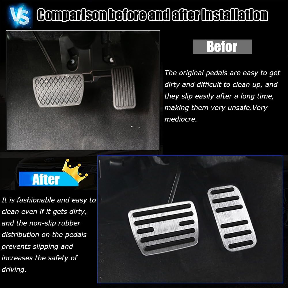 Kakash Custom Interior Accessories for Honda 10th Civic 2016-2021 11th Civic 2022 2023 aluminium alloy Gas Accelerator Pedal Covers,Anti-Slip No