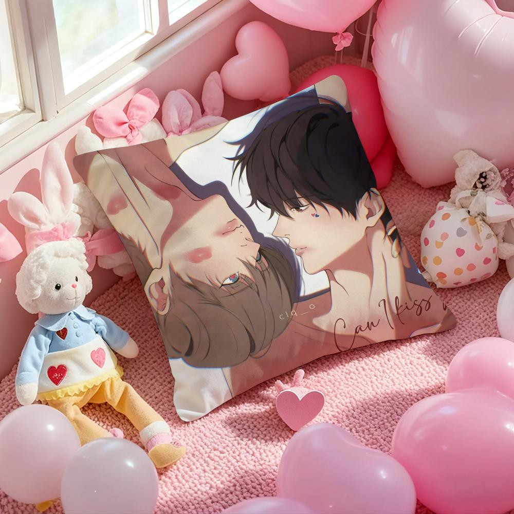 Anime L-Lost in the C-Cloud Pillow Case Soft Plush Fabric Double-Sided Printed Cushion Cover Warm Winter Sofa Pillow Case