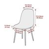 High Back Dining Chair Cover Elastic Spandex Jacquard Chair Cover Stretch Chair Cover  Dining Room