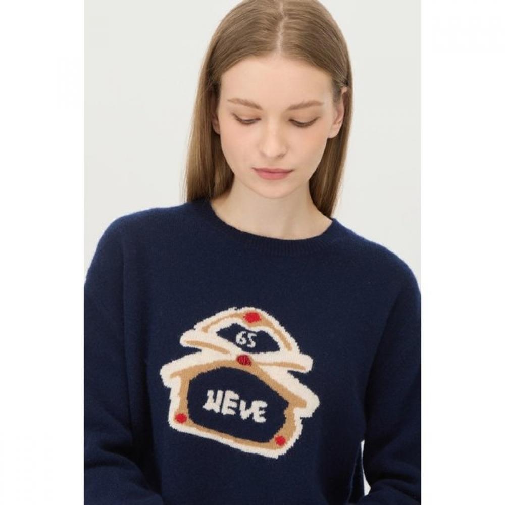 Benetton Hand Embroidery Wool Knit Bakp65561