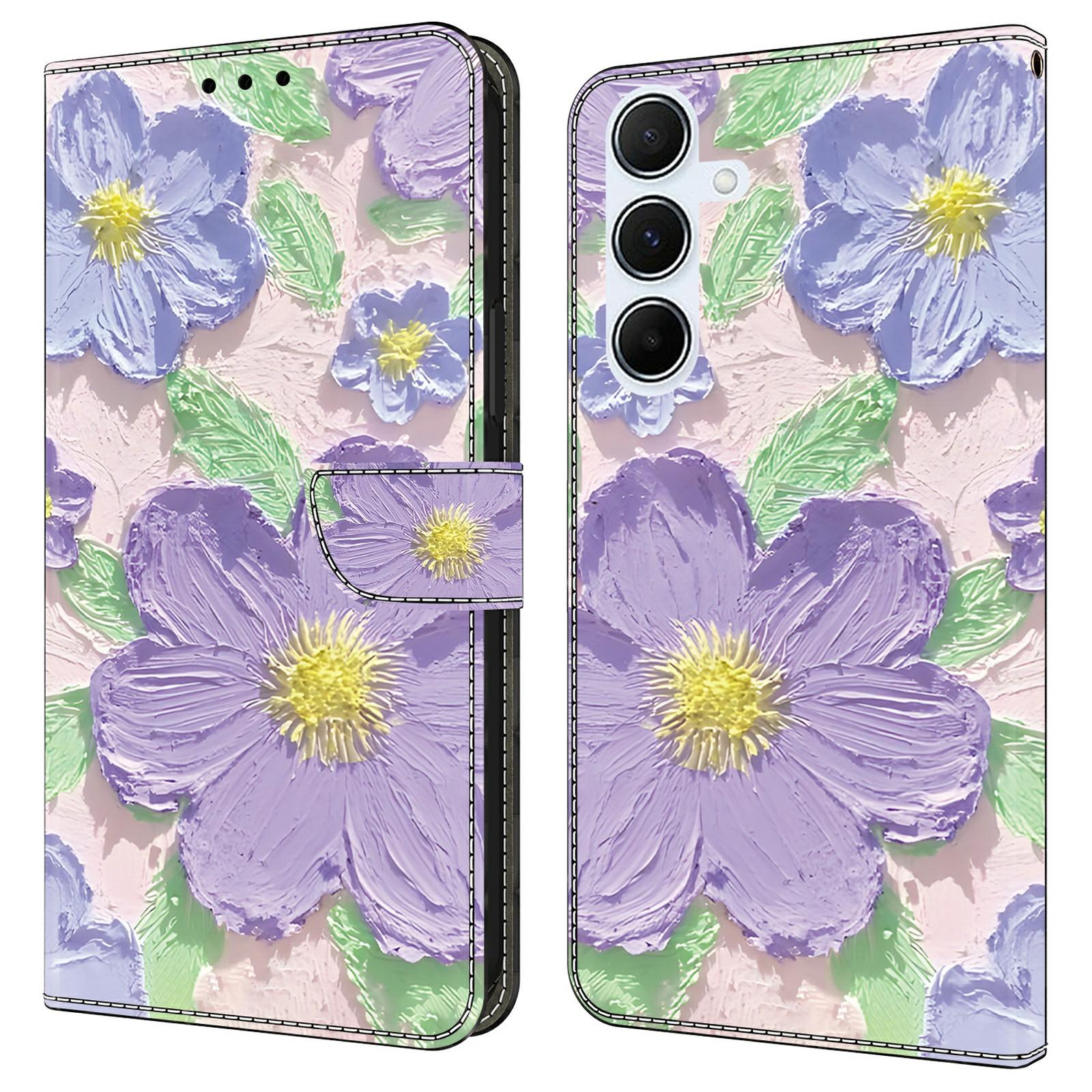 

Чехол для Samsung Galaxy A56 5G/A36 5G с печатью узоров, противоударный кожаный чехол-книжка с кошельком A