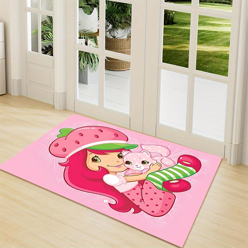 1Pc Strawberry Shortcake Dreamscape Carpet Rug Customizable Soft Washable Antislip Home Living Room Sofa Mats Personalized Rug 0917253