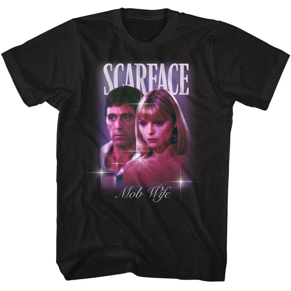 Scarface Movie Tony Montana & Mob Wife Elvira Hancock Men s T-Shirt 3XL
