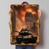 Tanks WarTorn Cityscape Tinplate Poster Customized Wall Art Vintage Retro Metal Signs for Interior Decoration Living Room Decor