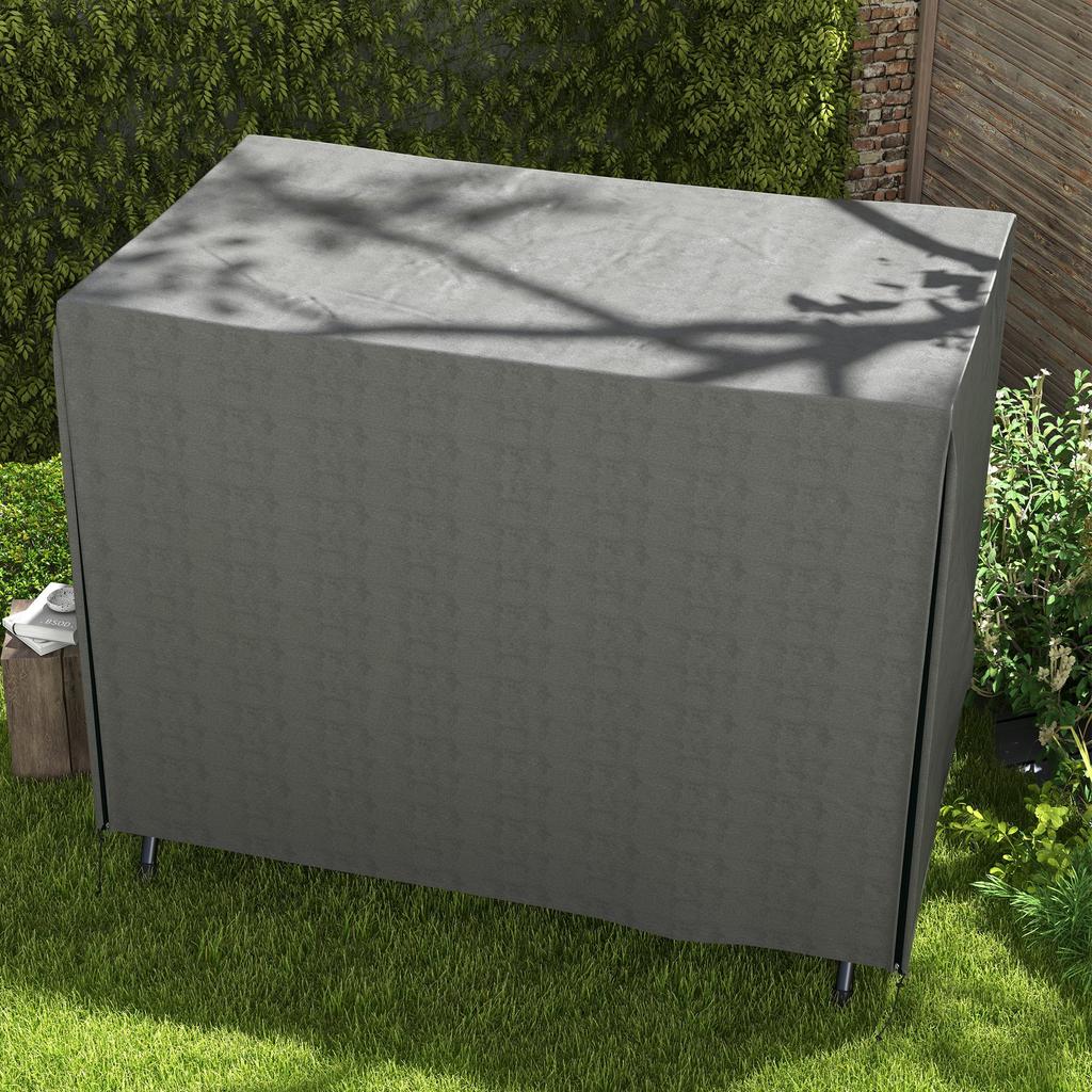 205 X 124cm Three-Seater Swing Chair Protective Cover Dark Grey
