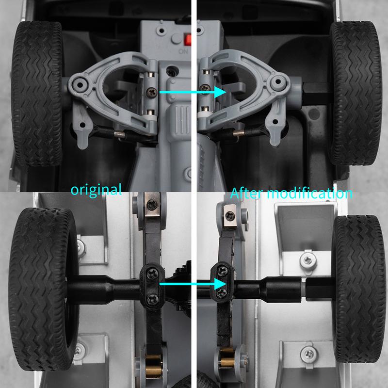 YEAHRUN 4Pcs 5mm to 5mm Wheel Hex Hub Adapters for WPL C34 C24 1/16 RC Crawler Truck 1/2" Widen Offset Upgrade Parts