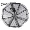 Vintage Lace Umbrella Gothic Umbrella Black Bridal Parasol for Halloween Anti UV Rain Witch Cosplay Wedding Decoration Stage Performance