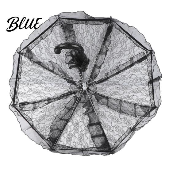 Vintage Lace Umbrella Gothic Umbrella Black Bridal Parasol for Halloween Anti UV Rain Witch Cosplay Wedding Decoration Stage Performance