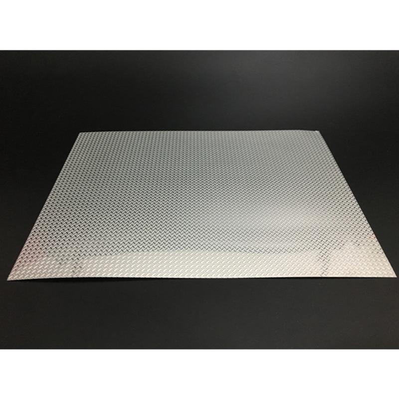 

20cm X 15cm Metal Decoration Plate For 1/10 Rc Crawler Truck RC4WD D90 TRAXXAS TRX4 TRX-6 SCX10 20cm*15cm срібний